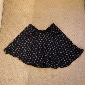 Asymmetrical mini skirt